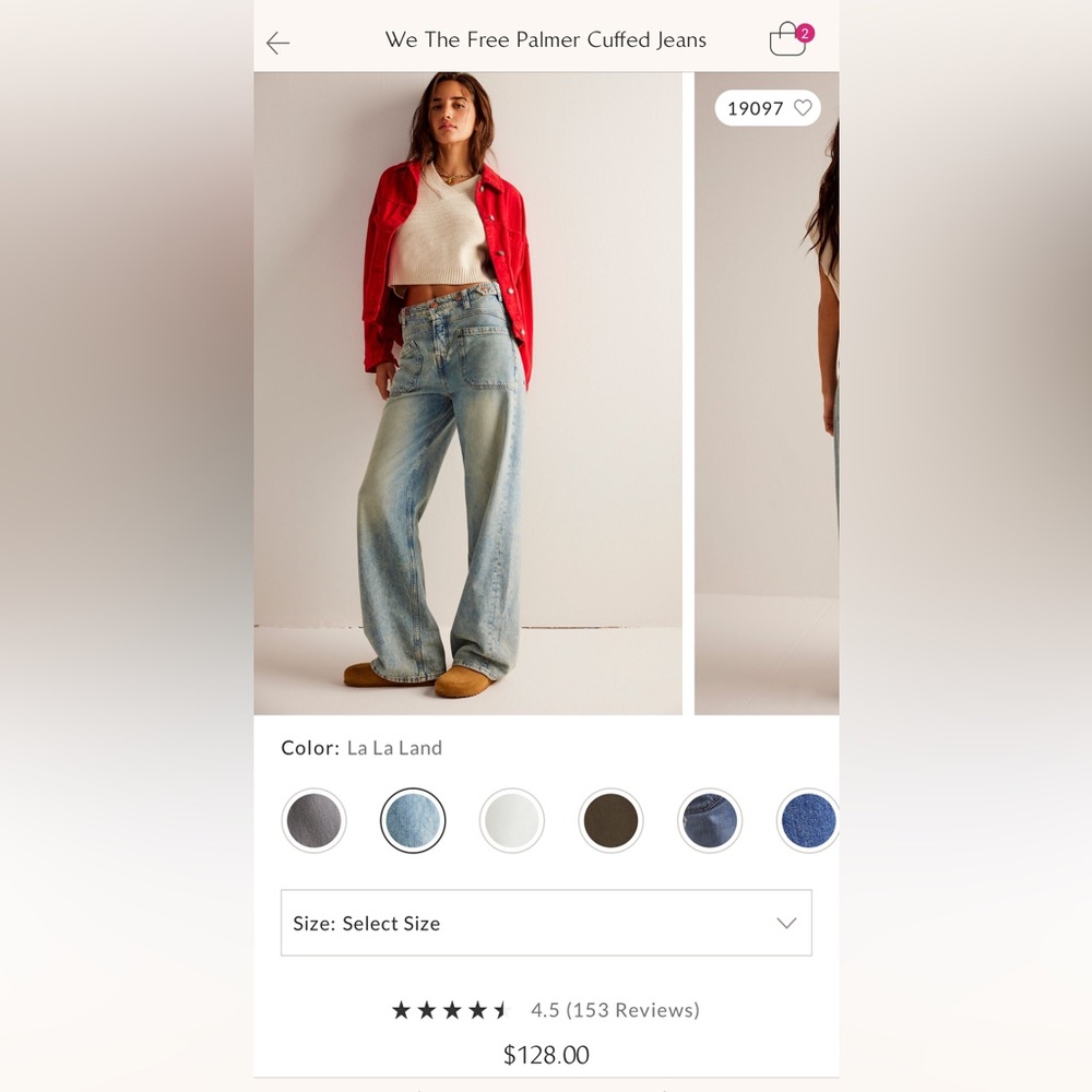 Free People - We The Free Palmer Cuffed Jeans